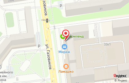 Автомагазин Мираж в Тюмени на карте