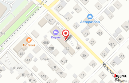 Гостиница Олимп в Железнодорожном переулке на карте