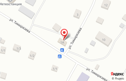 Продовольственный магазин Радуга на улице Тимирязева на карте