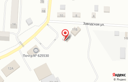 Цветочный магазин Рассвет на Заводской улице на карте