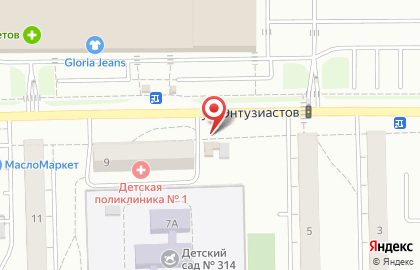 Торговая компания Русский фейерверк на улице Энтузиастов на карте