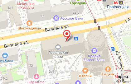 Sopranos pizza на Павелецкой площади на карте