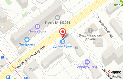 Парикмахерская салонов Фея на проспекте Металлургов на карте