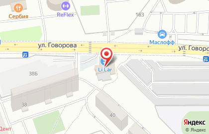 Ресторан Полная чаша на улице Говорова на карте