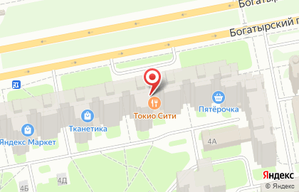 Городской ресторан Токио-city на Богатырском проспекте на карте