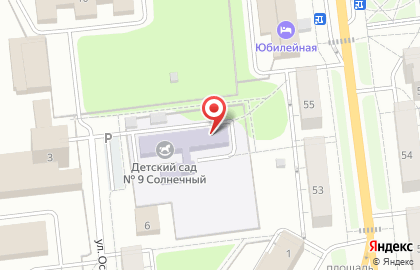 Детский сад Солнечный №9 на улице Осипенко на карте