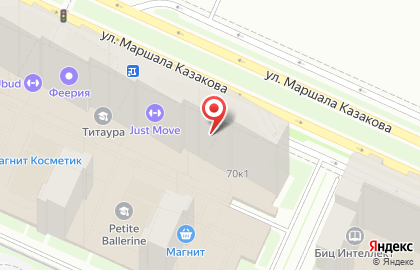 Авторская школа фехтования Боевая школа на улице Маршала Казакова на карте
