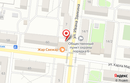 Продуктовый магазин Смак на улице Карла Маркса на карте