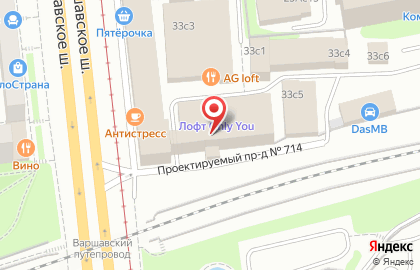 Развлекательное агентство ATMOquest на Варшавском шоссе на карте