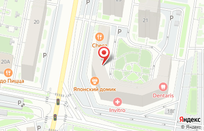 Медицинская компания INVITRO на улице Карамзина на карте