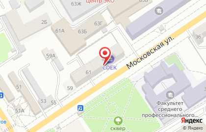 Автомаркет на Московской улице на карте