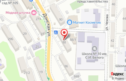 ЗАО Банк Первомайский на Донской улице на карте