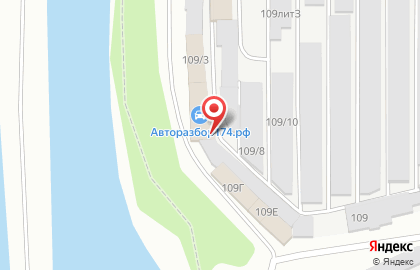 Автоцентр Авторазбор174.рф в Орджоникидзевском районе на карте