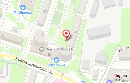 Все в розочках на Красноармейской улице на карте