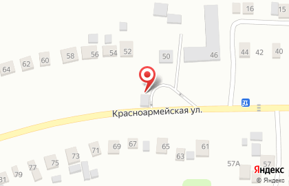 Магазин продуктов на Красноармейской улице на карте