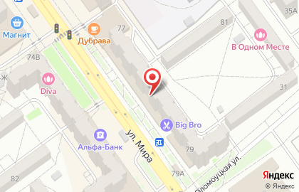 АКБ Экспресс-Волга банк на улице Мира на карте