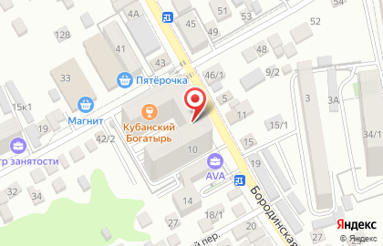 Магазин Алкотека на Бородинской улице на карте