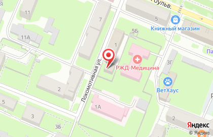 Продовольственный магазин на Локомотивной, 1Б на карте
