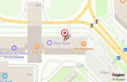 Коммерческий банк Локо-банк на метро Московская на карте