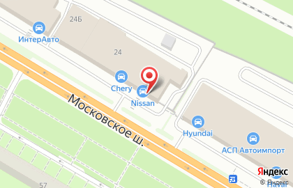 Автосалон МегаАльянс на Московском шоссе на карте