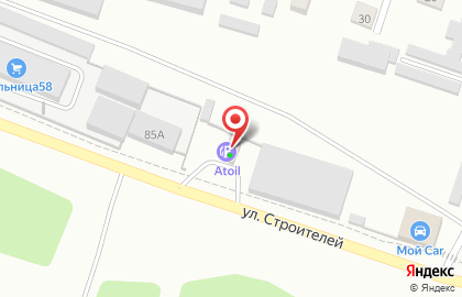 АЗС Atoil, АЗС на улице Строителей на карте
