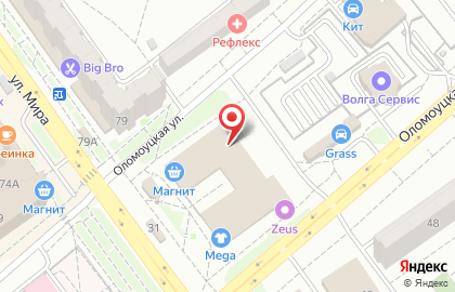 Салон мобильной связи Диксис на Оломоуцкой улице на карте