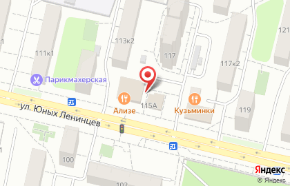 Шмель на улице Юных Ленинцев на карте