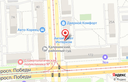 Парикмахерская Хамелеон в Калининском районе на карте