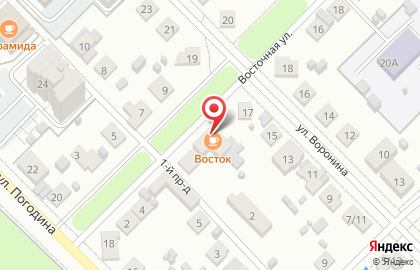 Кафе-шашлычная Восток на Восточной улице на карте
