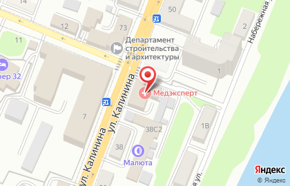 Медицинская клиника Медэксперт на карте