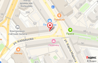 Магазин тканей ВоронежЦентрФурнитура на карте