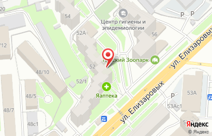Абсолют на улице Елизаровых на карте