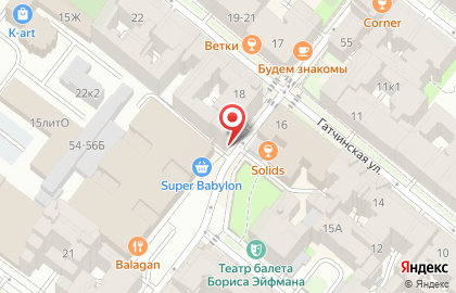Семейный капитал. Продовольственные товары в Петроградском районе на карте