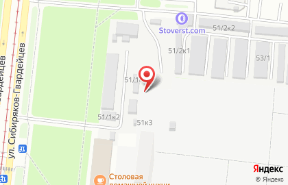 Торговый дом Эверест на площади Сибиряков-Гвардейцев на карте