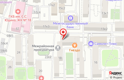 Симоновская межрайонная прокуратура на карте