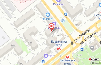 Фирменный магазин Фабрика Качества на Ново-Вокзальной улице на карте
