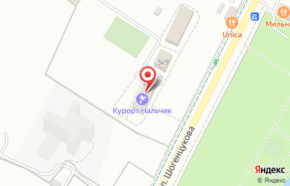 Гостинично-санаторный комплекс Курорт Нальчик на карте
