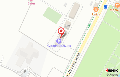 Гостинично-санаторный комплекс Курорт Нальчик на карте