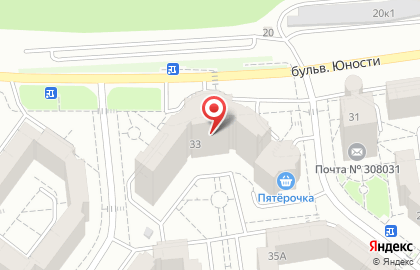 Клиника Любимый доктор в Белгороде на карте