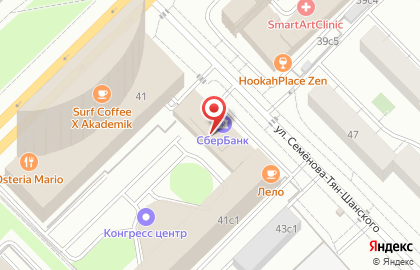 Служба курьерской доставки СберЛогистика на проспекте Вернадского на карте