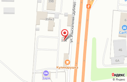 Автостоянка Заря в Железнодорожном районе на карте