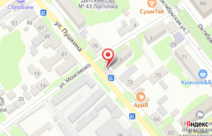 Аптека Городская Здравница на улице Пушкина на карте