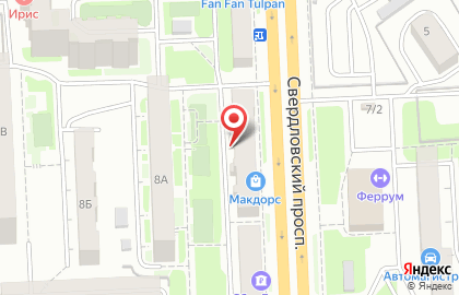 Салон Элитмассив на Свердловском проспекте на карте