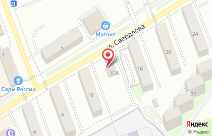 Продуктовый магазин Август на улице Свердлова на карте