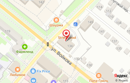 Супермаркет цифровой и бытовой техники DNS на улице Войкова на карте