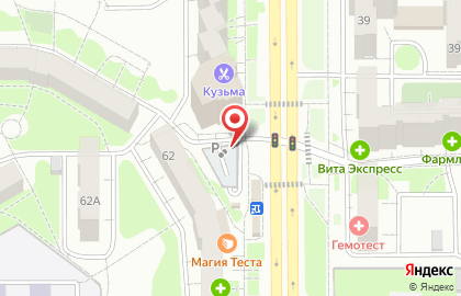Автостоянка в Челябинске на карте