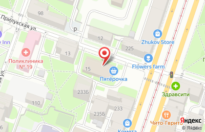 Супермаркет Пятёрочка в Санкт-Петербурге на карте