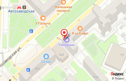 Служба курьерской доставки СберЛогистика на Автозаводской улице на карте