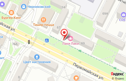Зоомагазин Умка на Первомайской улице на карте