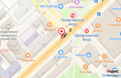 Билборды (6х3 м) от РА Экспресс-Сити на Рабоче-Крестьянской улице на карте